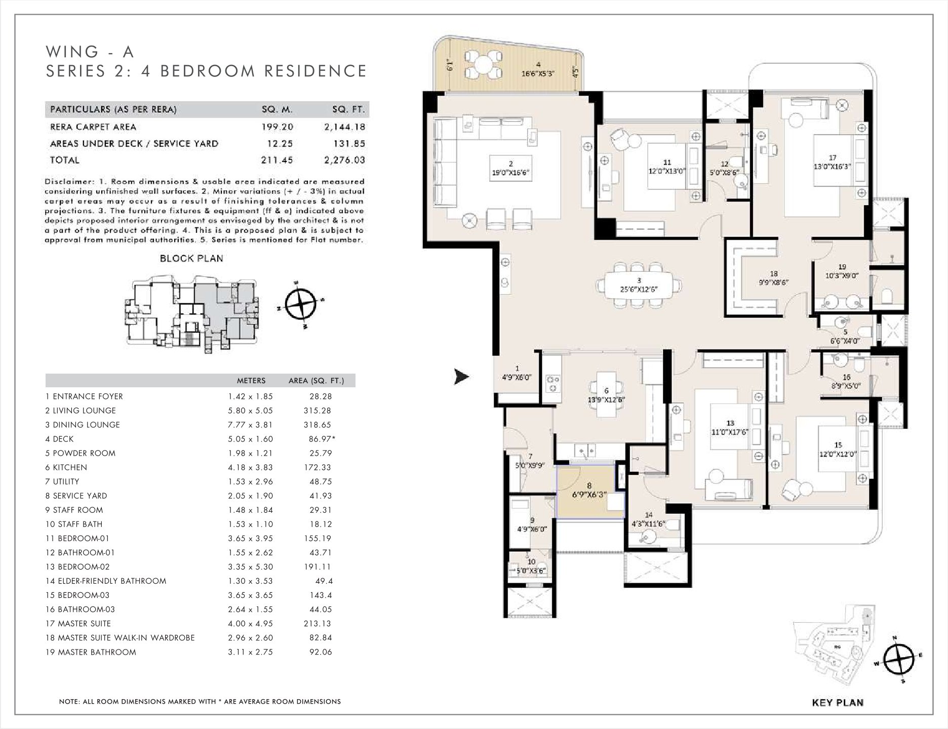 4 BHK Floor Plan